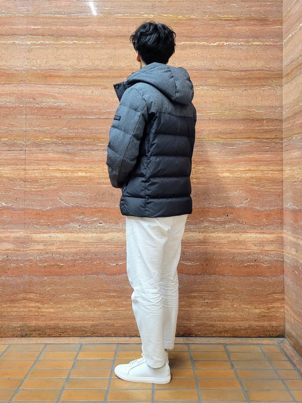 piroyaさんの「TAKEO KIKUCHI｜カラーコンビ ダウンブルゾン」を使ったコーディネート