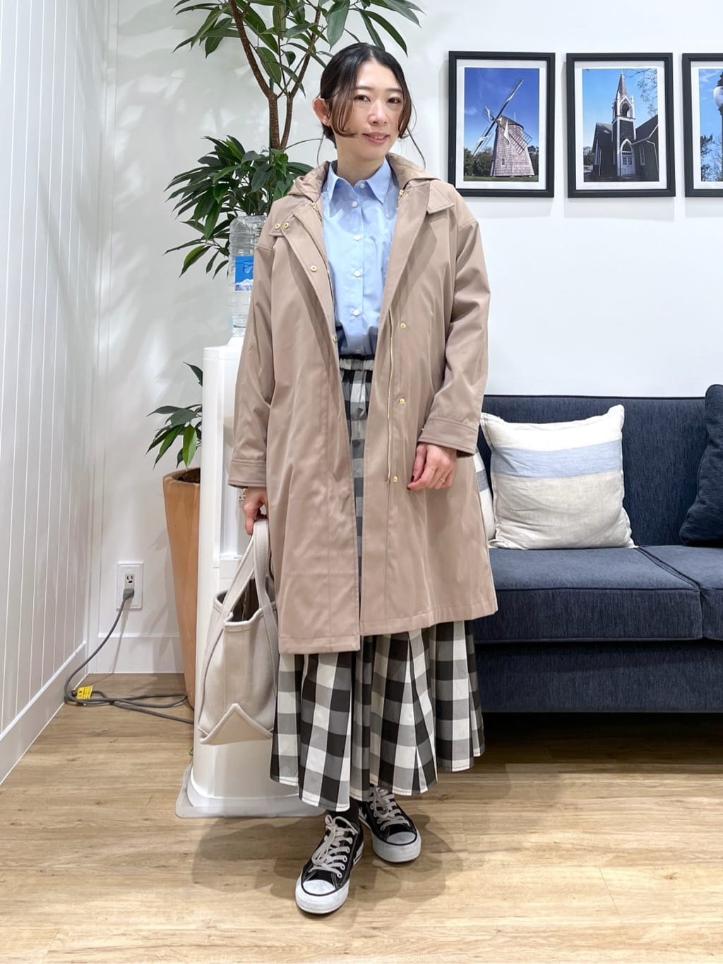 canaさんの「Dessin｜【4WAY/洗える】ベスト付き中綿キルトコート」を使ったコーディネート