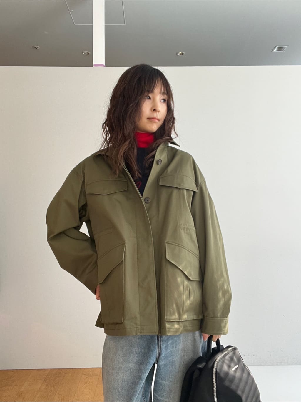 misaさんの「DRESSTERIOR｜【ウォッシャブル】コンパクトコットンミリタリーブルゾン」を使ったコーディネート