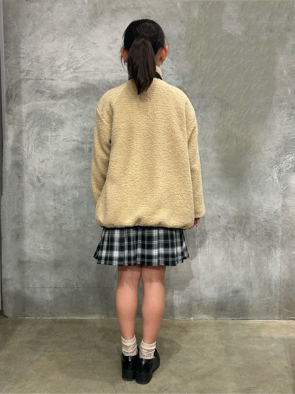 naokoさんの「THE SHOP TK｜【110－160】ボアリバーシブブルゾン/洗濯機OK」を使ったコーディネート