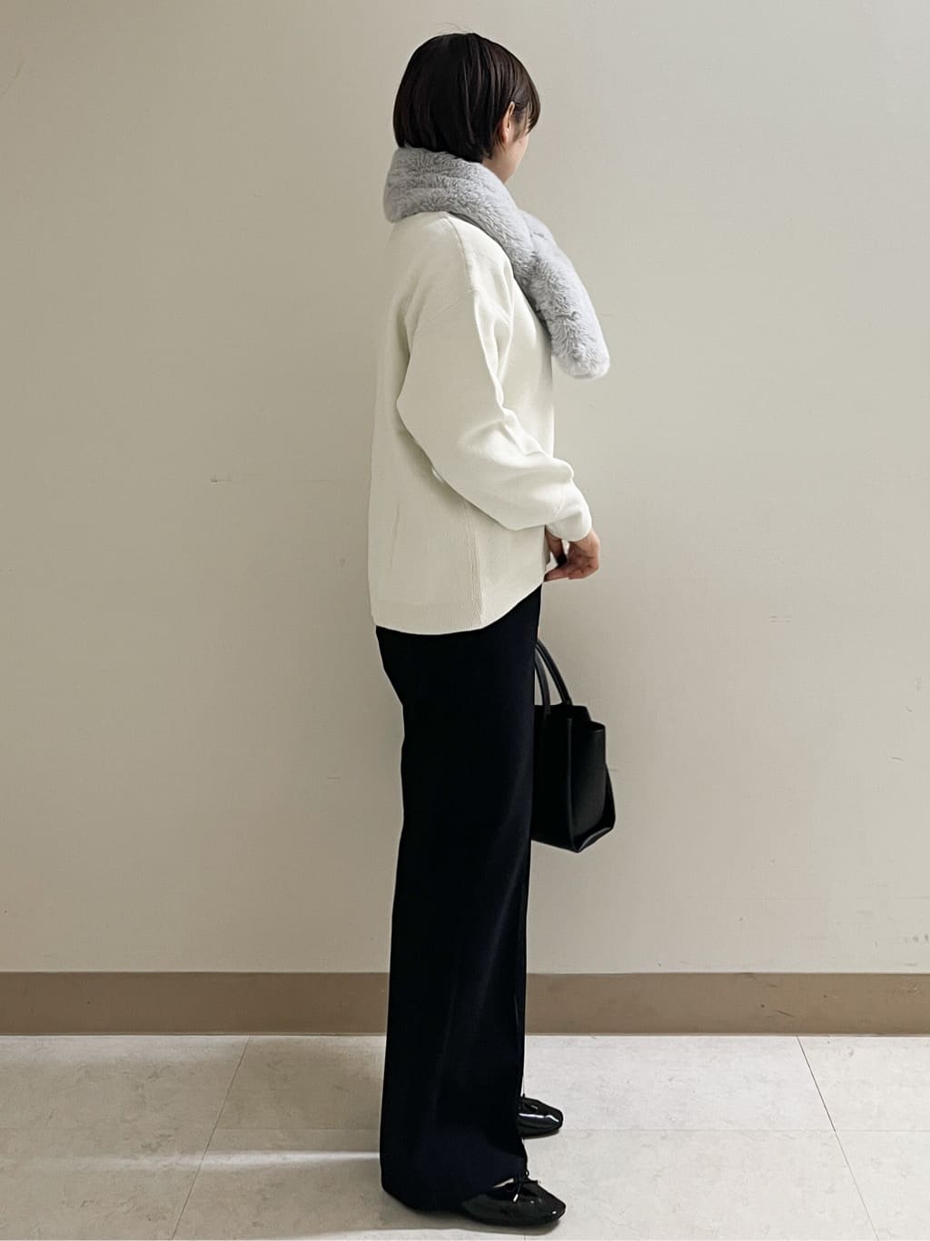 あかねさんの「OPAQUE.CLIP｜サイド編地切替ニットトップス／セットアップ対応【洗濯機OK】」を使ったコーディネート
