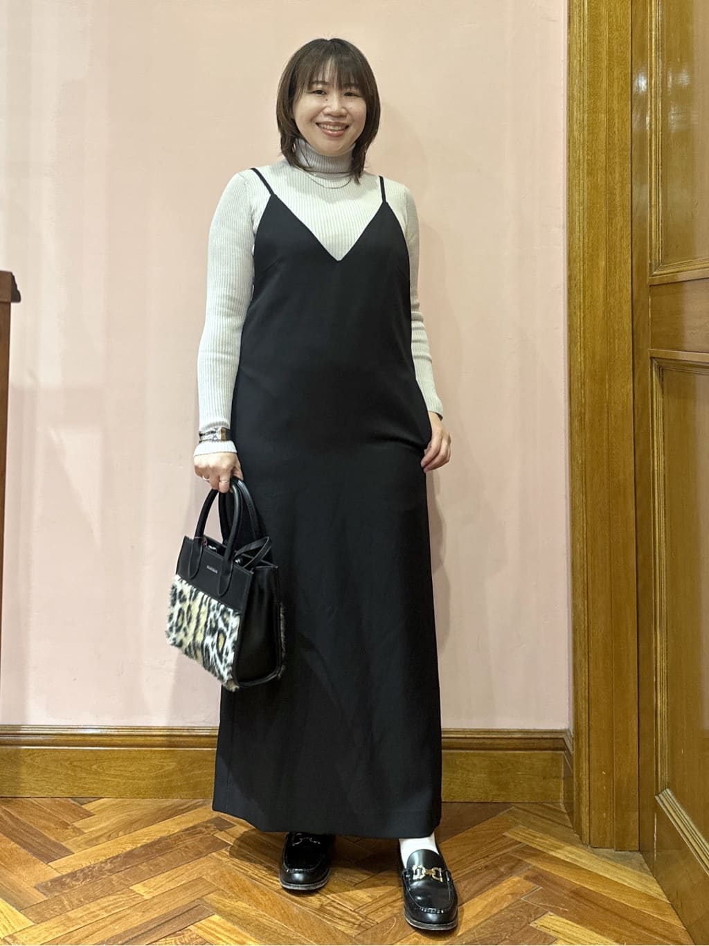 komatsuさんの「DRESSTERIOR｜◆【美人百花/モデル美香着用】コンフォートアイラインキャミワンピース」を使ったコーディネート