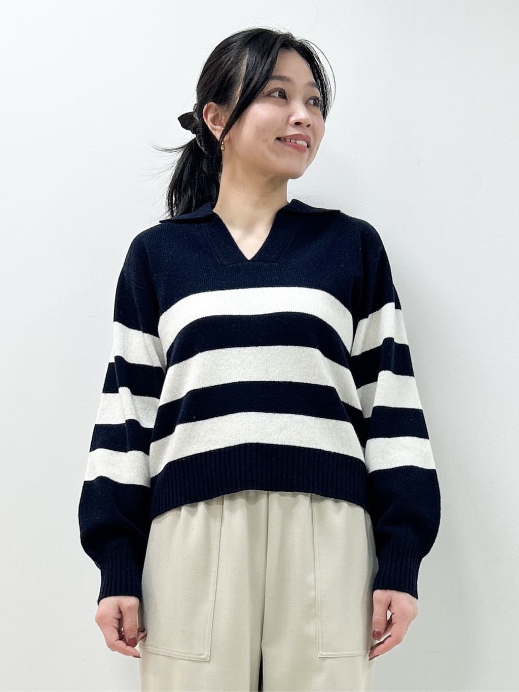 Kaiさんの「Dessin｜ウール混クルーネックコート」を使ったコーディネート