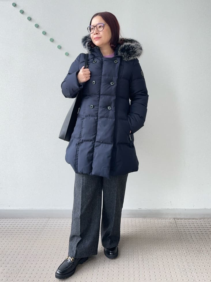 Asamiさんの「DRESSTERIOR｜【洗える/7色展開】ウォッシャブルコットンカシミヤニット」を使ったコーディネート