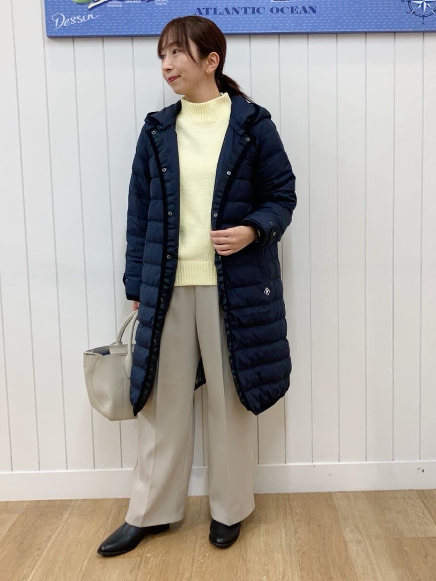 yoshiさんの「Dessin｜【撥水・2WAY】ミュラーダウンコートロング丈」を使ったコーディネート