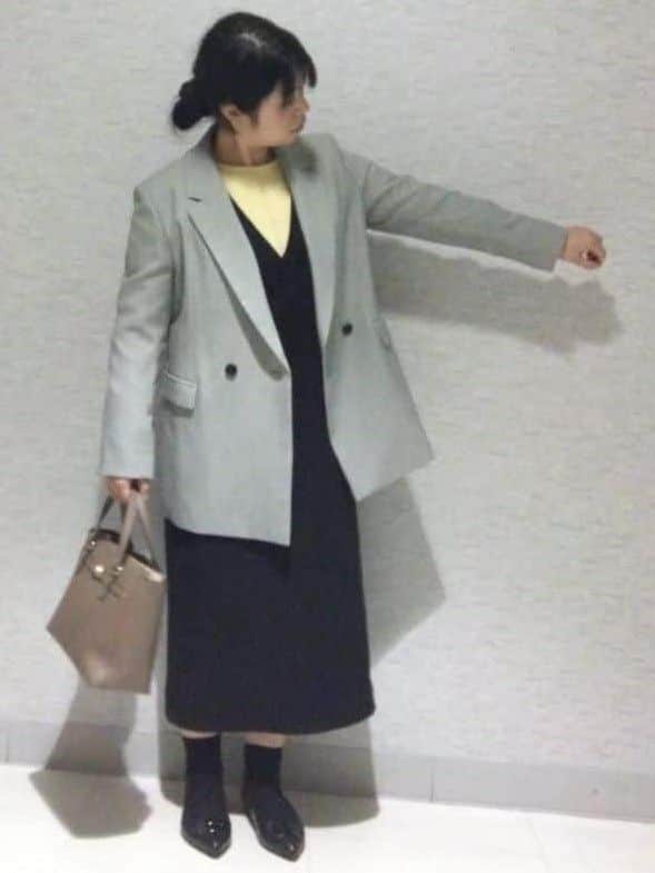 sakoさんの「Reflect｜【選べる8色／スカートにもパンツにも◎】ウール混ボートネックニット」を使ったコーディネート