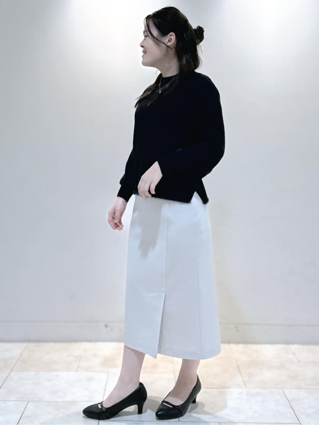 S&auml;K&iuml;さんの「Reflect｜【ほんのりラメ感◎】ケーブル柄ニット」を使ったコーディネート