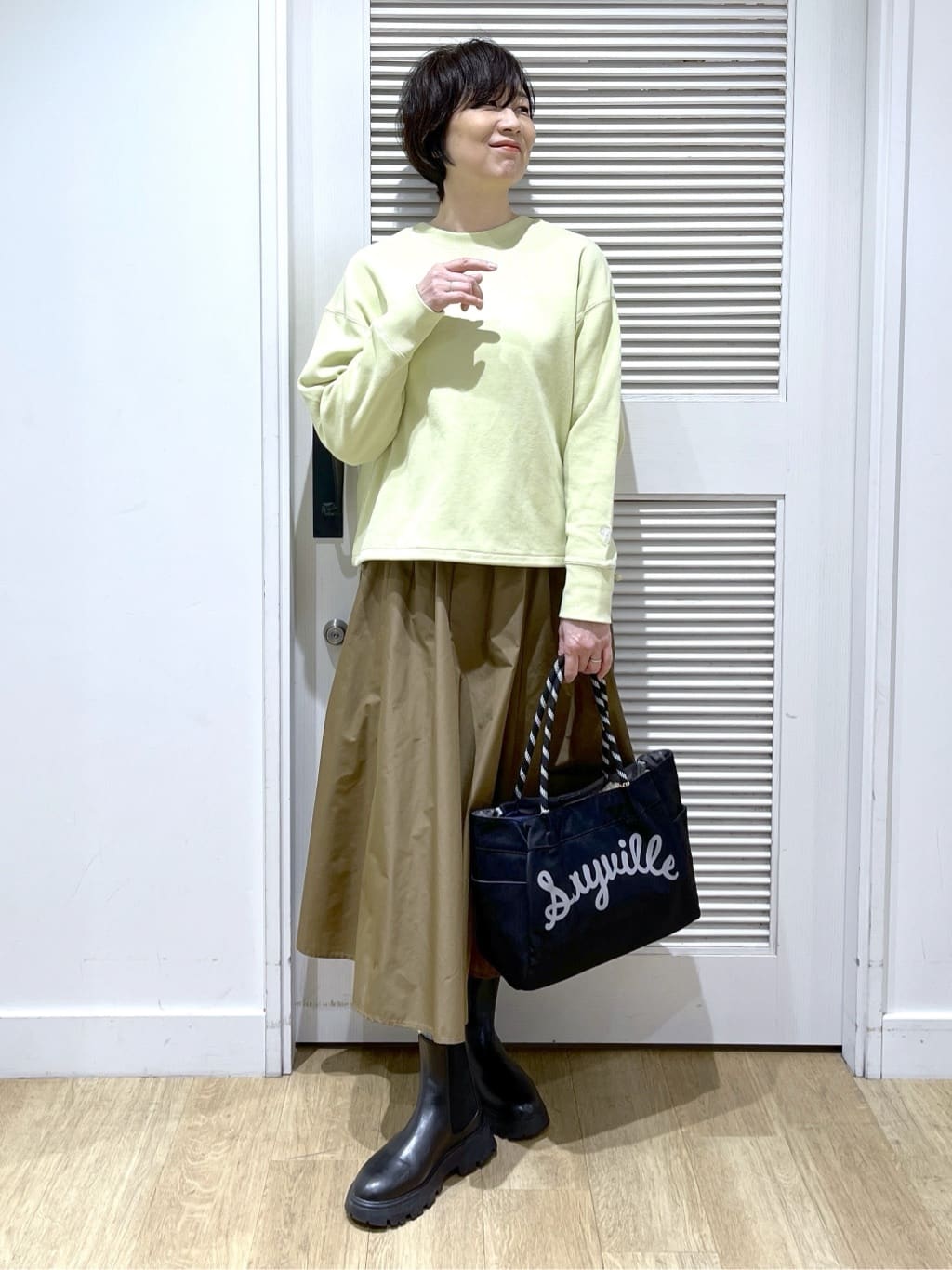Miyazakiさんの「Dessin｜【2WAY/洗える】中綿キルトコート」を使ったコーディネート