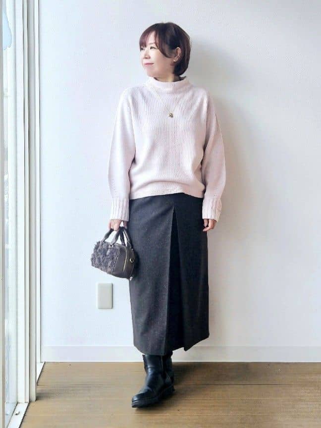 やじまさんの「UNTITLED｜【着回しが効く／オンオフアウター】ウールショートコート」を使ったコーディネート