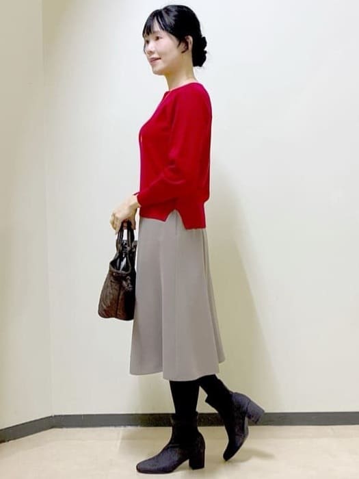  beni_gingerさんの「Reflect｜【選べる6色／長く着られる◎】ボートネックニット」を使ったコーディネート