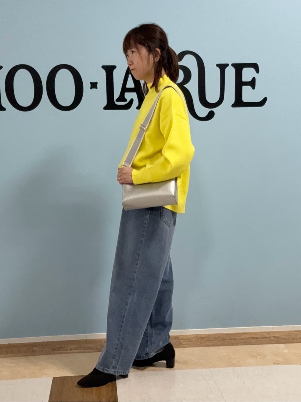 Naaatsuさんの「SHOO･LA･RUE｜【洗濯機可/S-LL】厚すぎない　ゆったりシンプルもちもちニット」を使ったコーディネート