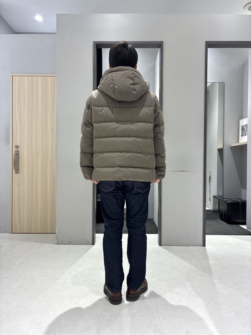 わいずみさんの「TAKEO KIKUCHI｜カラーコンビ ダウンブルゾン」を使ったコーディネート