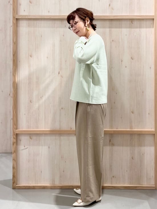 nakoさんの「THE SHOP TK｜【S-XLサイズ/選べる6色】どこから見ても美しい ガーターニット/洗濯機OK」を使ったコーディネート