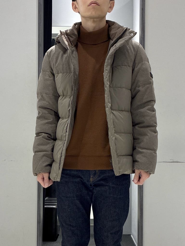わいずみさんの「TAKEO KIKUCHI｜カラーコンビ ダウンブルゾン」を使ったコーディネート