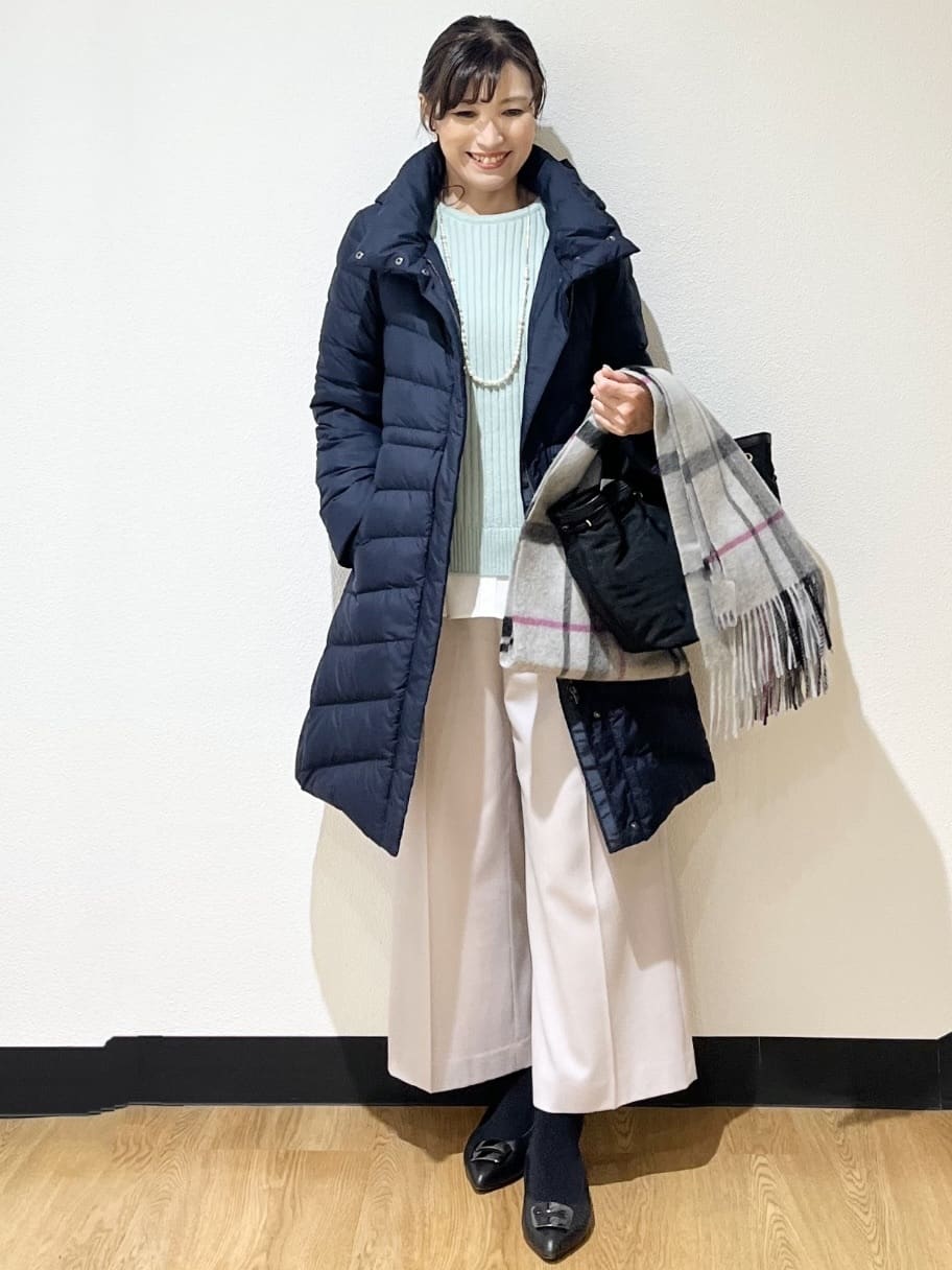 ayaさんの「Reflect｜【SS-4Lサイズ／ウエスト調整可】フーデッドロングダウンコート」を使ったコーディネート