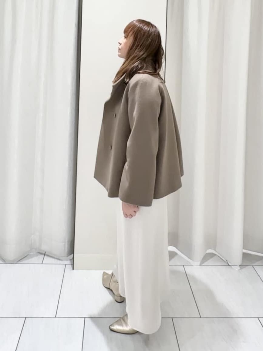 ʏᴜᴋɪᴋᴏさんの「UNTITLED｜【着回しが効く／オンオフアウター】ウールショートコート」を使ったコーディネート