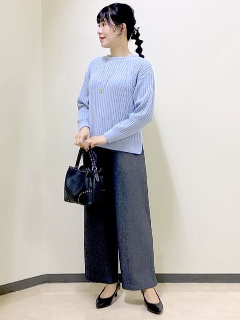  beni_gingerさんの「Reflect｜【ゆったり着られる◎】ワイドリブニットプルオーバー」を使ったコーディネート