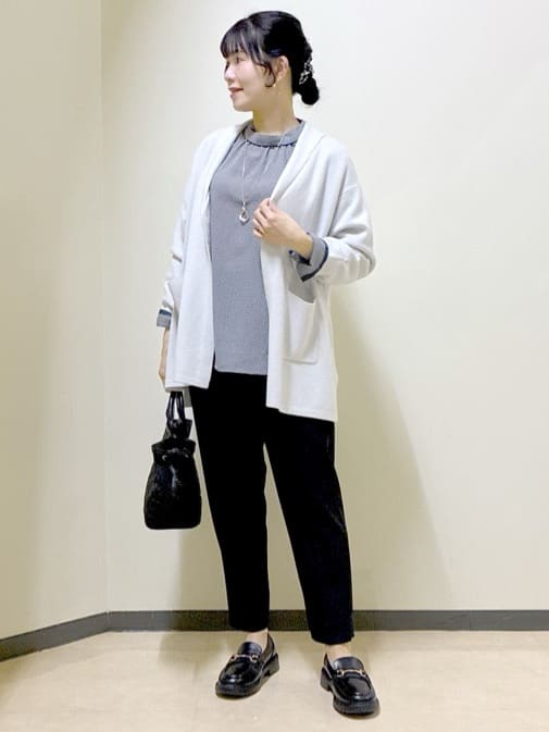  beni_gingerさんの「Reflect｜【ライトアウター／気軽な羽織に◎】オフボディカーディガン」を使ったコーディネート