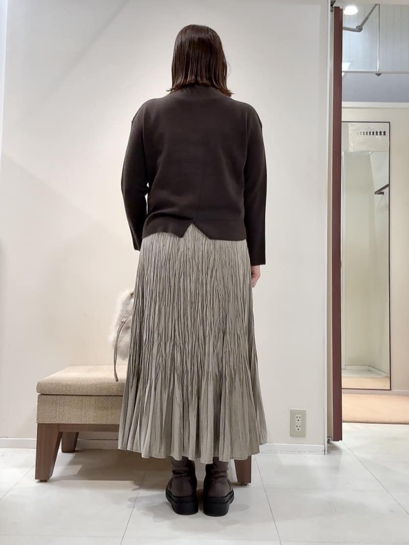YUIさんの「UNTITLED｜【洗える】モックネックミラノリブニット」を使ったコーディネート