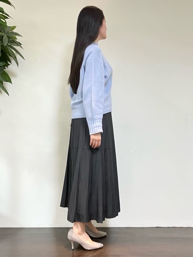 カレンさんの「UNTITLED｜【洗える】スポンディッシュ ボトルネックニット」を使ったコーディネート