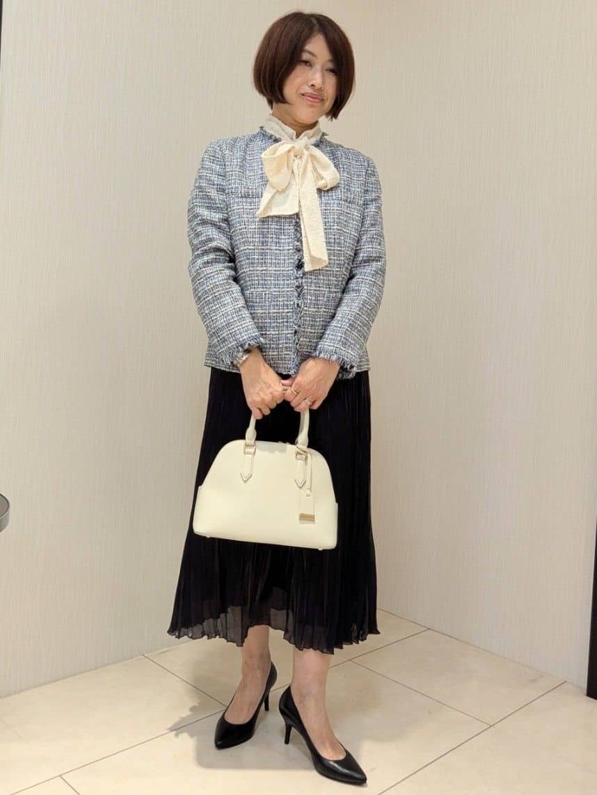 u-macoさんの「UNTITLED｜【仕事着/スーツ】ファンシーツイード ジャケット」を使ったコーディネート