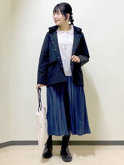  beni_gingerさんの「Reflect｜【すっきり見え／フード取り外し可／通勤におすすめ◎】ライティアウター」を使ったコーディネート