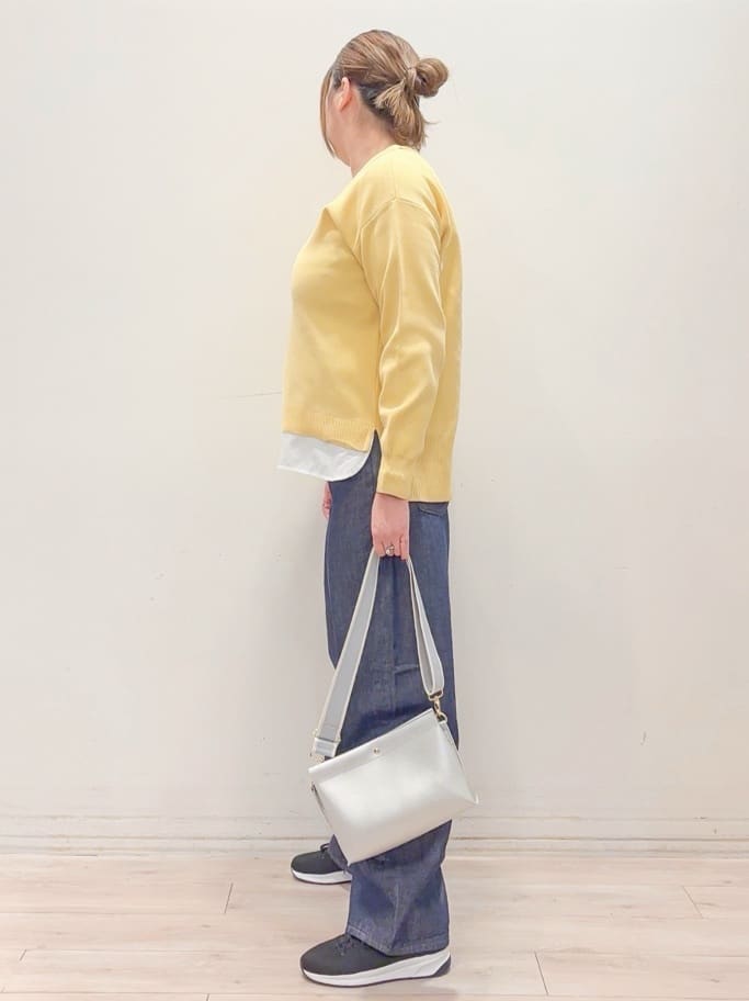 naoさんの「SHOO･LA･RUE｜【高レビュー/洗濯機可/S-LL】さらに軽くなった スポンディッシュ裾フェイクトップス」を使ったコーディネート