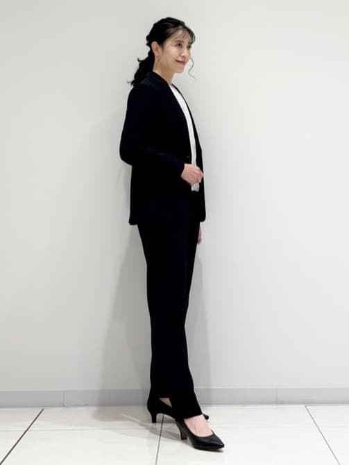kayoさんの「INDIVI｜【洗える／透けにくい】ダイヤ柄プリントブラウス」を使ったコーディネート