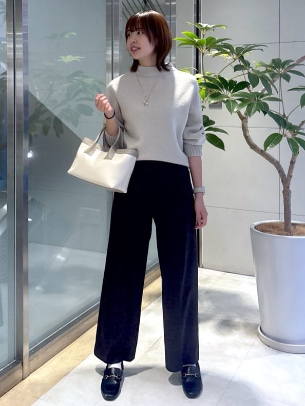 yukaさんの「UNTITLED｜【洗える】スポンディッシュ ボトルネックニット」を使ったコーディネート