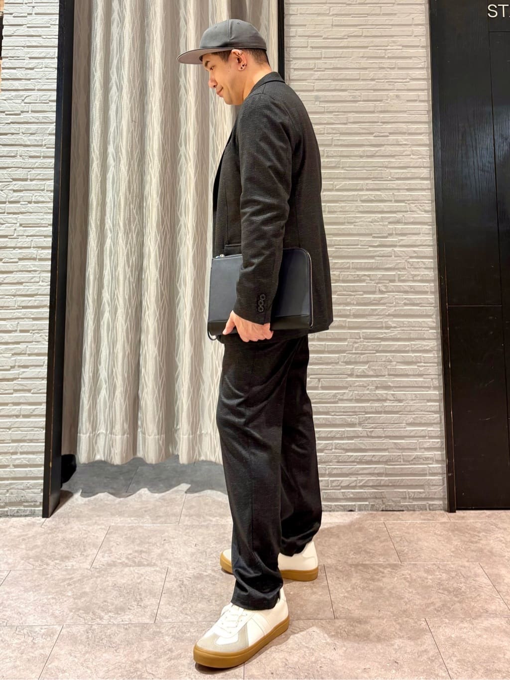 Pーyamaさんの「THE SHOP TK｜【動きやすい、快適ビジネスジャケット】TRジャージ ジャケット　セットアップ可/洗濯機OK/ストレッ」を使ったコーディネート