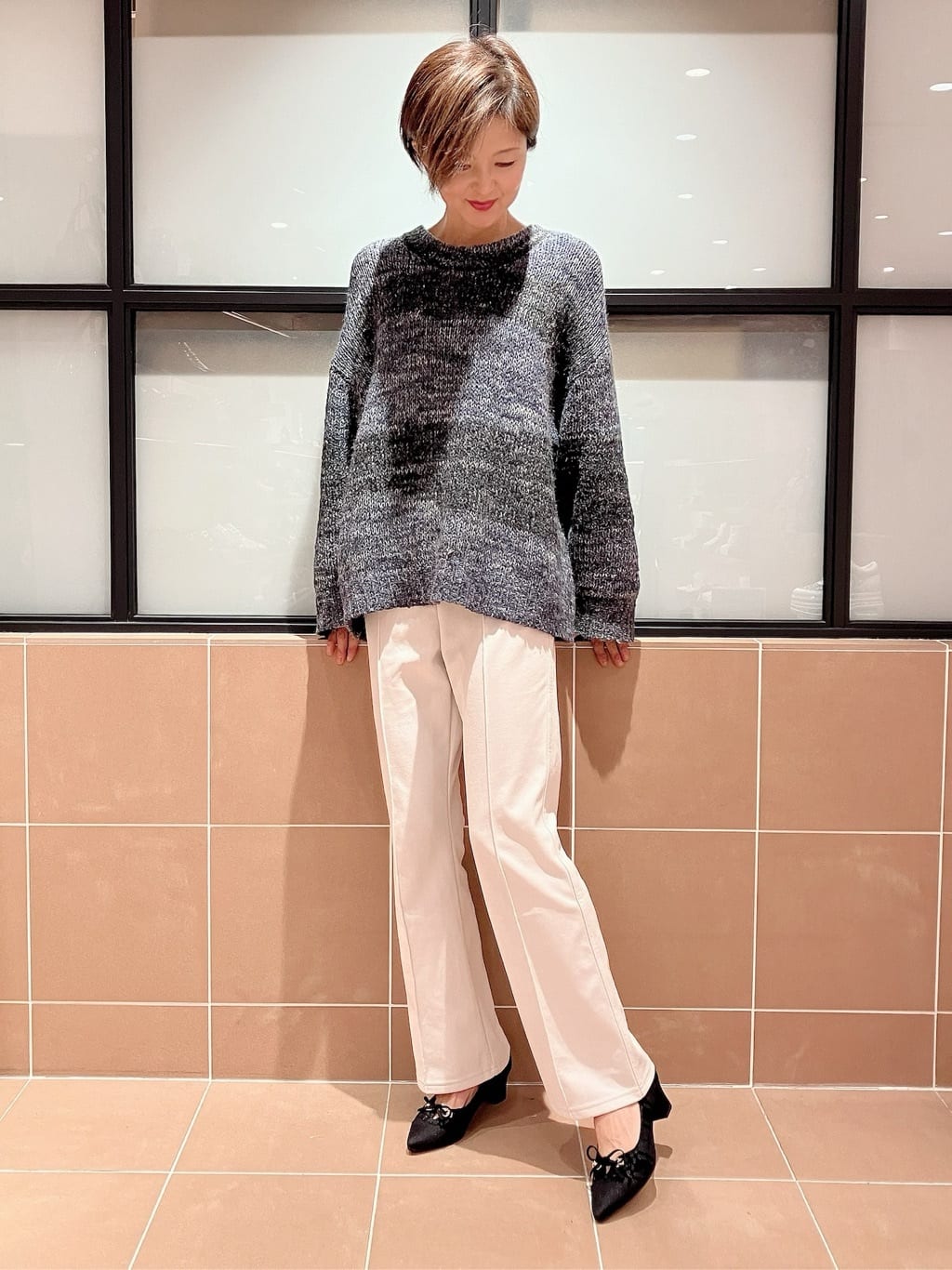 Ｋさんの「ESPERANZA｜ビジューリボンポインテッドパンプス」を使ったコーディネート