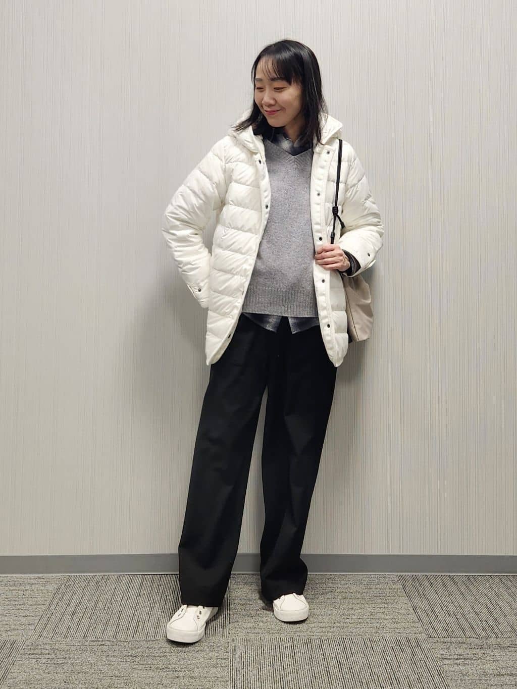 naraさんの「Dessin｜【撥水・2WAY】ミュラーダウンコートミドル丈」を使ったコーディネート