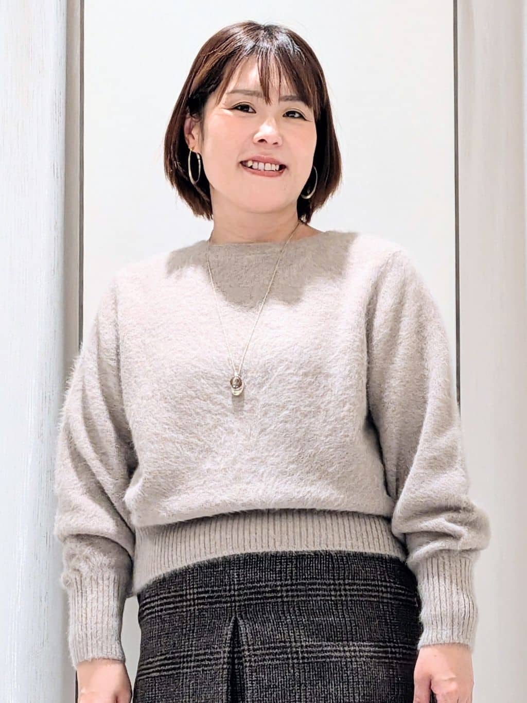 Onumaさんの「UNTITLED｜【ふわふわニット/前後2WAY】フォックスカシミヤカーディガン」を使ったコーディネート