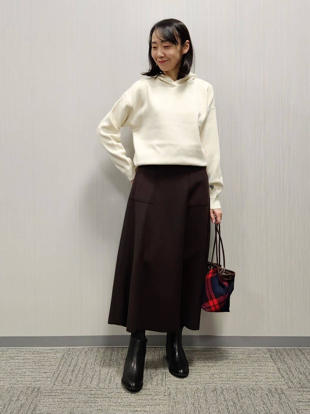 naraさんの「Dessin｜【2WAY】リバーシブルタフタボアアウター」を使ったコーディネート