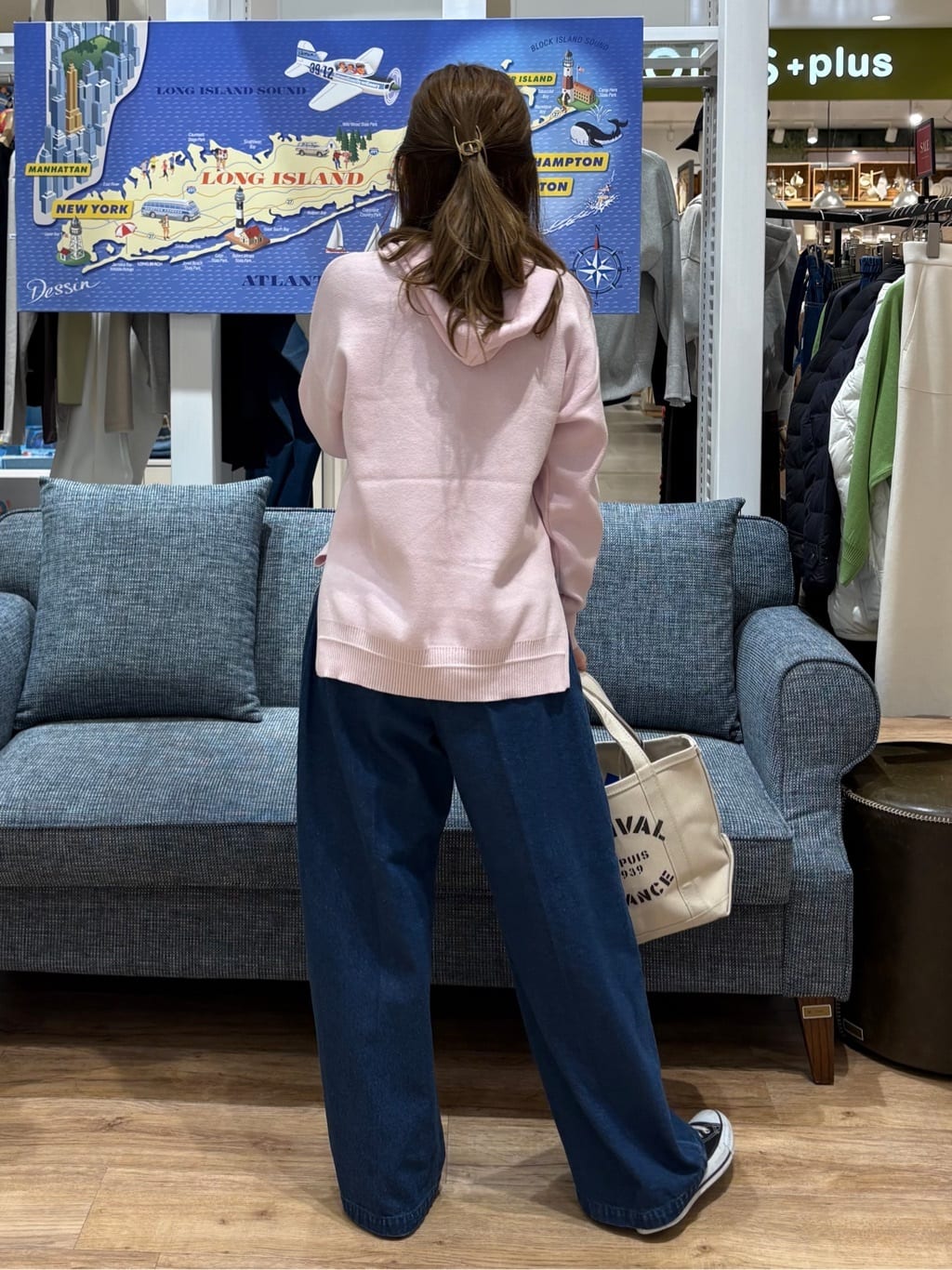 yuinaさんの「Dessin｜【洗える】マリンデニムパンツ」を使ったコーディネート