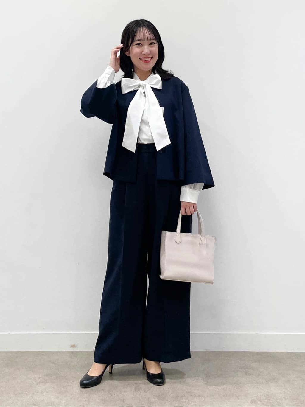 yukariさんの「Dessin｜【入卒/セレモニー】ボウタイリボンブラウス」を使ったコーディネート