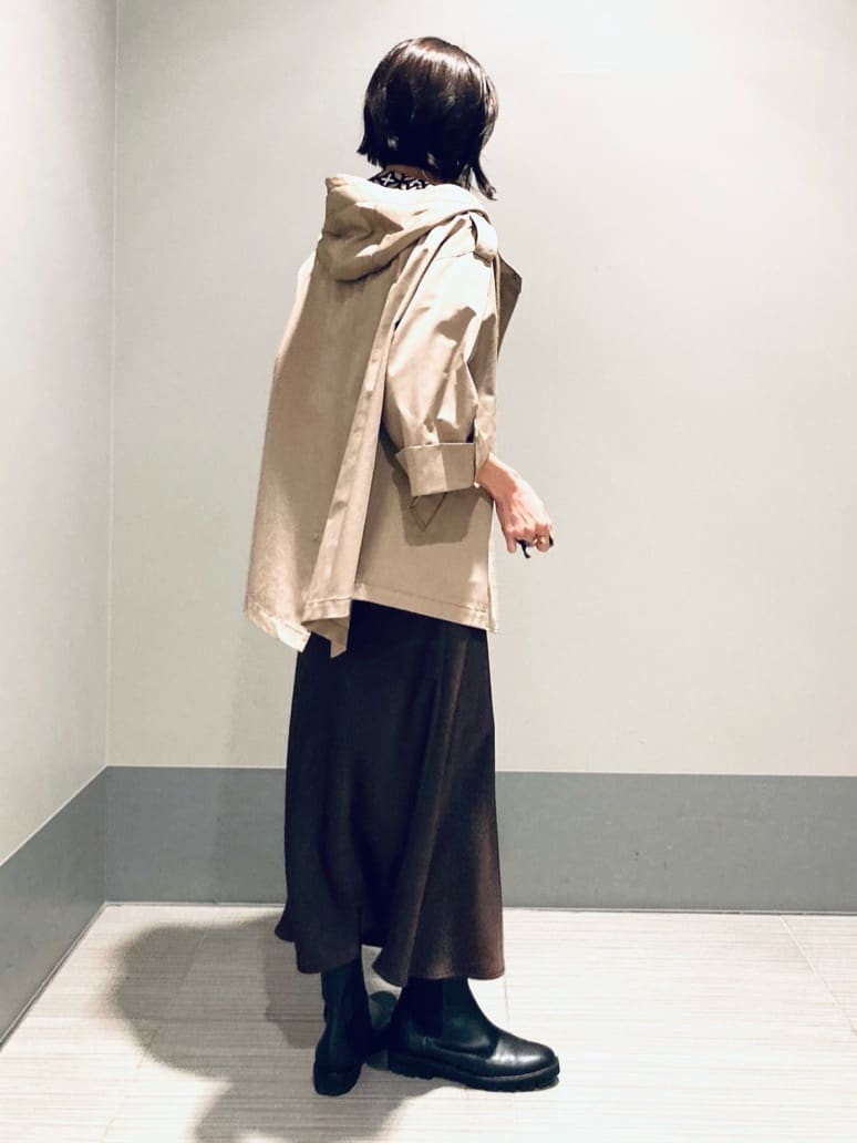 Furuさんの「DRESSTERIOR｜【ウォッシャブル/撥水素材】Ａライン ショートモッズコート」を使ったコーディネート