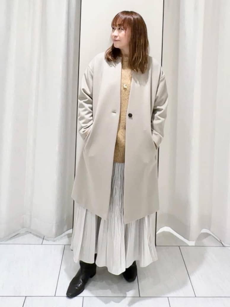 ʏᴜᴋɪᴋᴏさんの「UNTITLED｜【ゆったり】三つ杢カラーニット」を使ったコーディネート