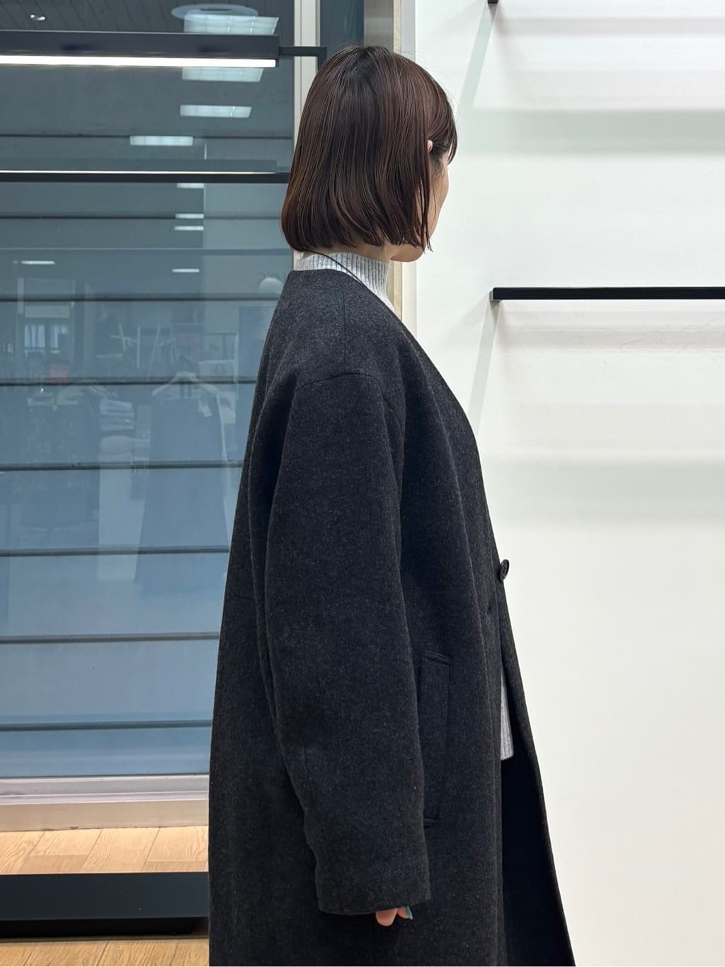 asamiさんの「INDIVI｜【褒められパンツ／ウール混】ウォームウール ワイドパンツ」を使ったコーディネート