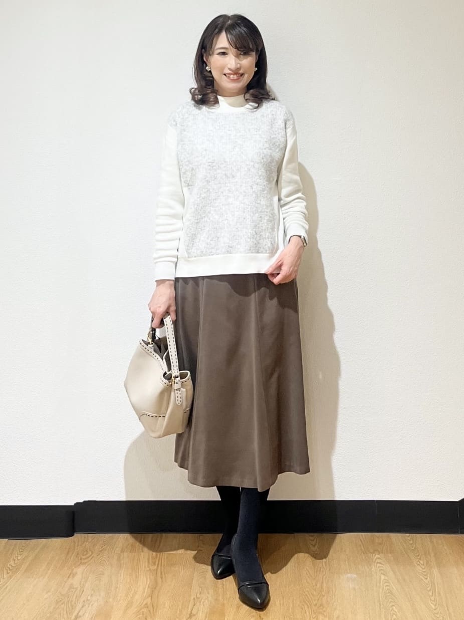 ayaさんの「Reflect｜アーガイル柄ハイネックニット」を使ったコーディネート