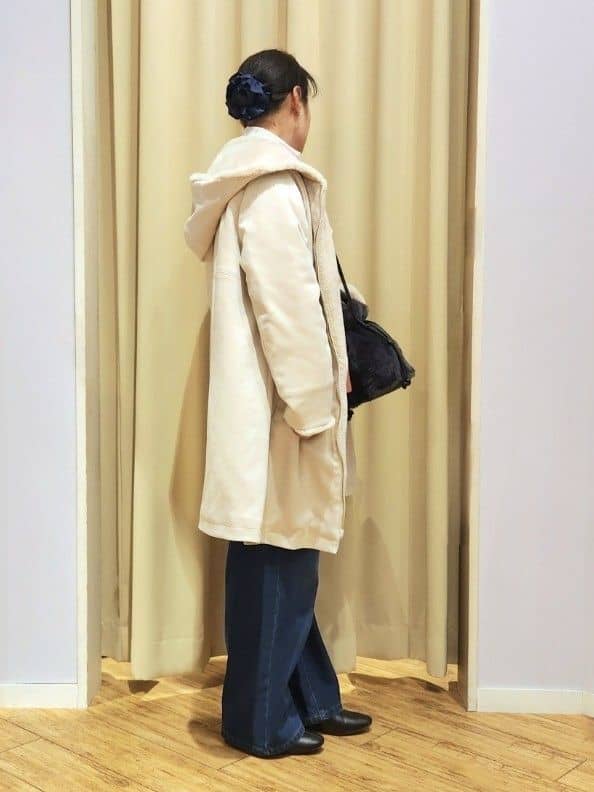 くまさんの「SHOO･LA･RUE｜【S-LL/洗濯機可】ふわふわがやみつきになる柔らかさ スウェットライクロゴニット」を使ったコーディネート