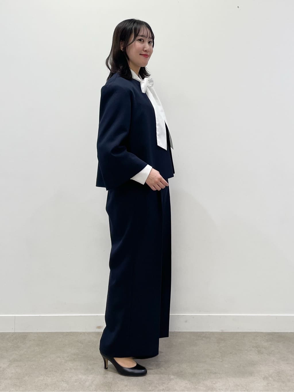 yukariさんの「Dessin｜【入卒/セレモニー】ボウタイリボンブラウス」を使ったコーディネート
