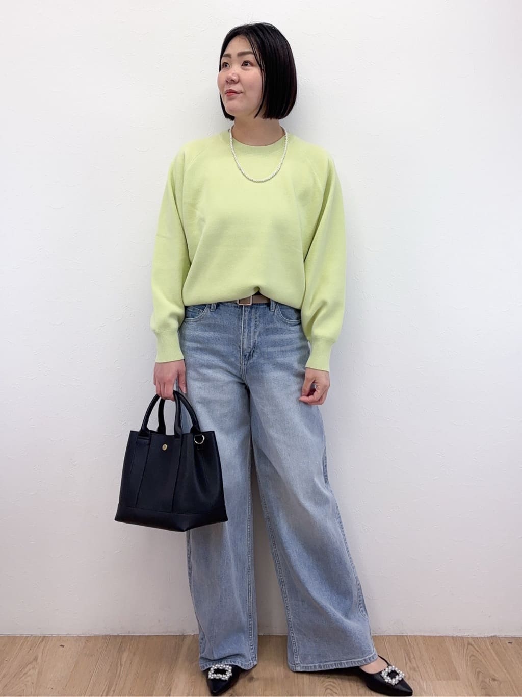 Takeさんの「OPAQUE.CLIP｜スウェットライクニット【洗濯機OK】」を使ったコーディネート