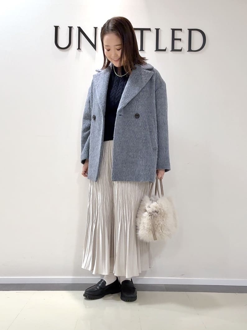 YUIさんの「UNTITLED｜【エレガントジャケット/アウター】イタリアンシャギーPコート」を使ったコーディネート