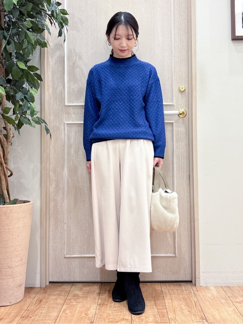 なみさんの「SHOO･LA･RUE｜起毛ニットブーツ」を使ったコーディネート