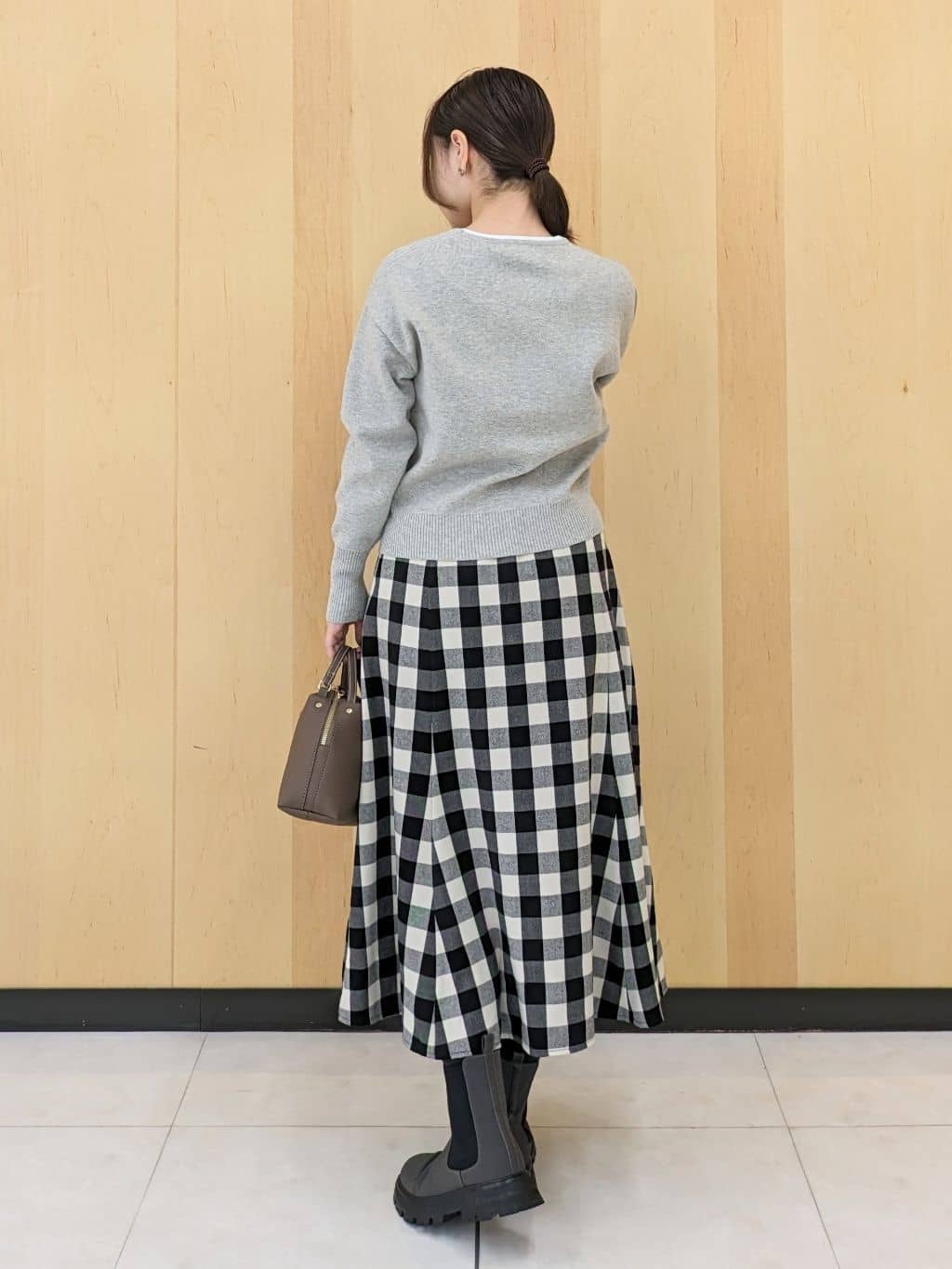 Ayakaさんの「Dessin｜【洗える】カシミヤブレンドスウェットライクニット」を使ったコーディネート