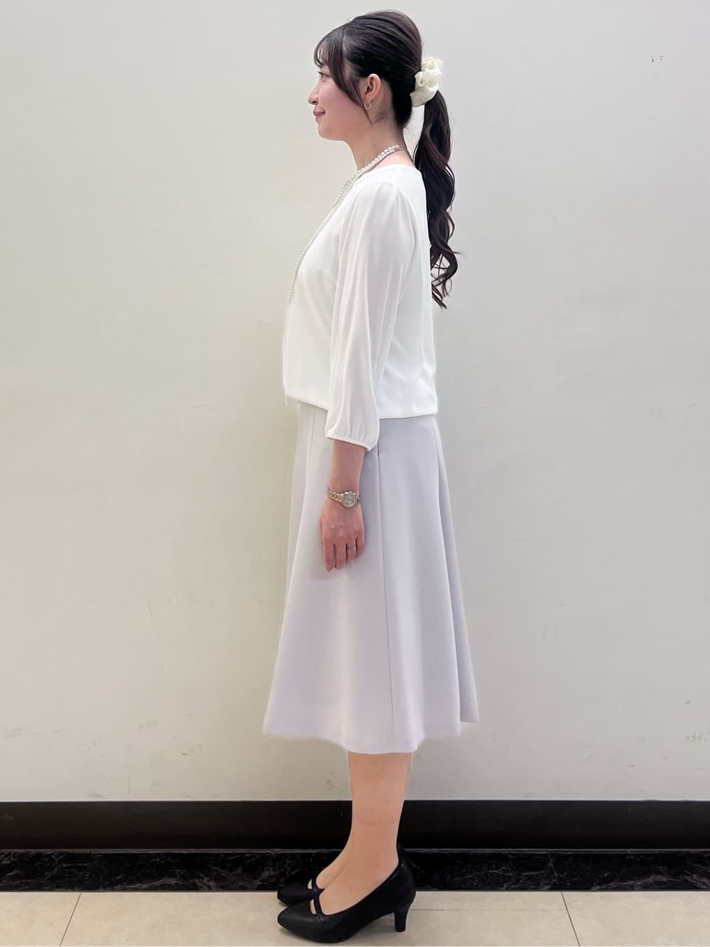 mikikoさんの「Reflect｜【SS-4Lサイズ】ピンタック&times;スカラレースブラウス」を使ったコーディネート