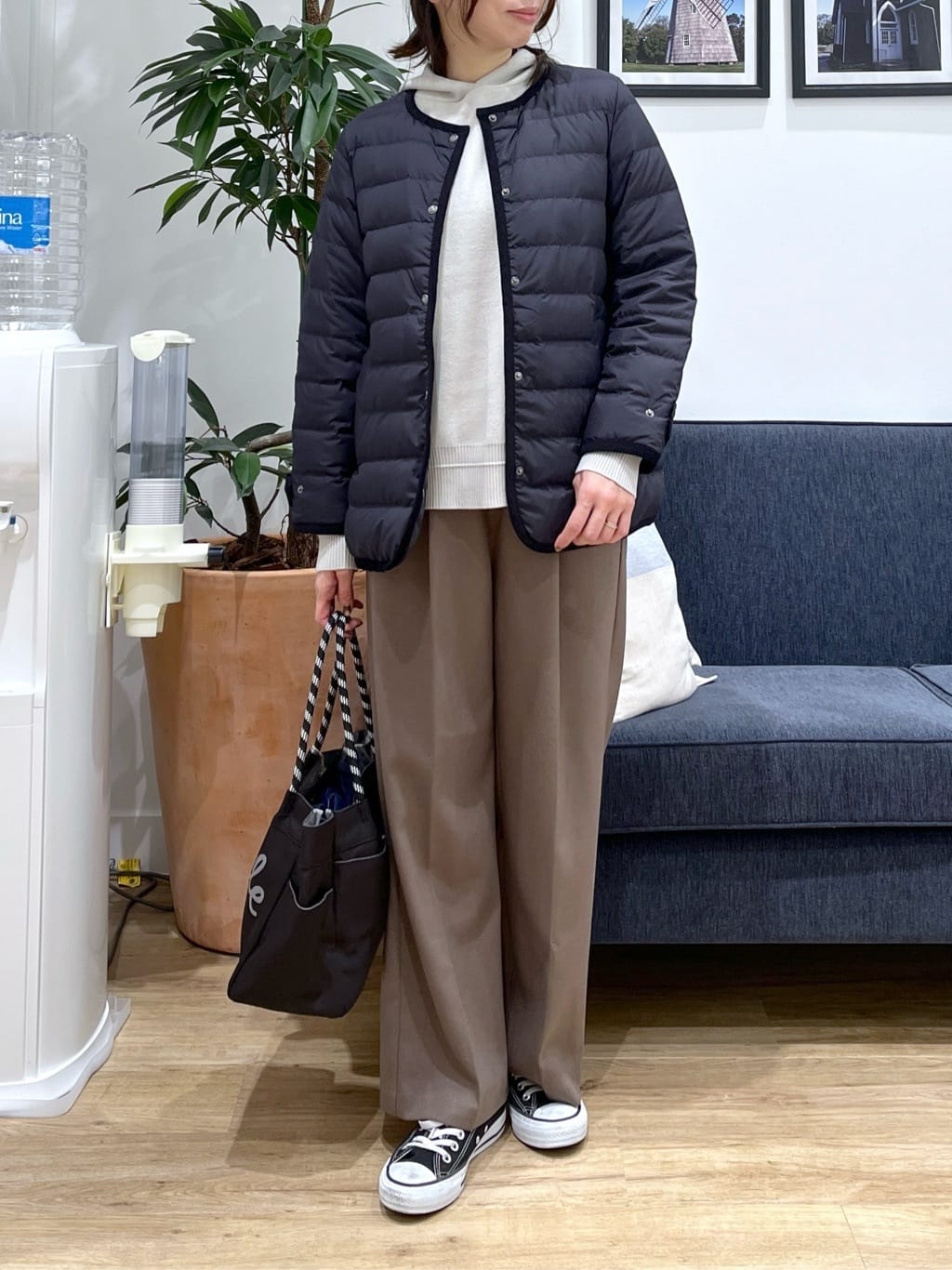 canaさんの「Dessin｜【撥水・2WAY】ミュラーダウンコートミドル丈」を使ったコーディネート