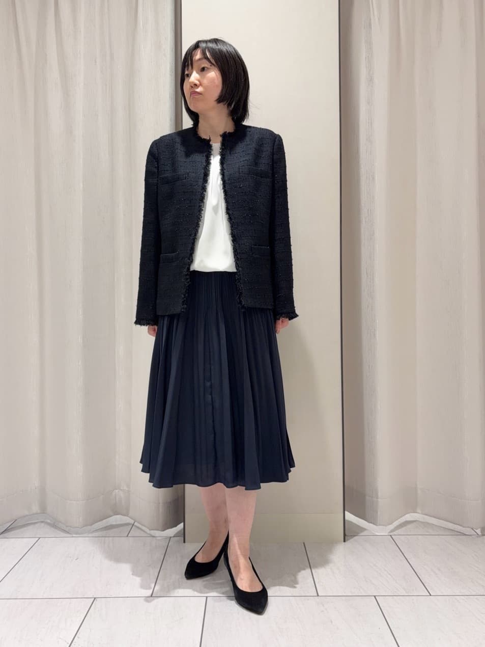 わたなべさんの「UNTITLED｜【仕事着/スーツ】ファンシーツイード ジャケット」を使ったコーディネート