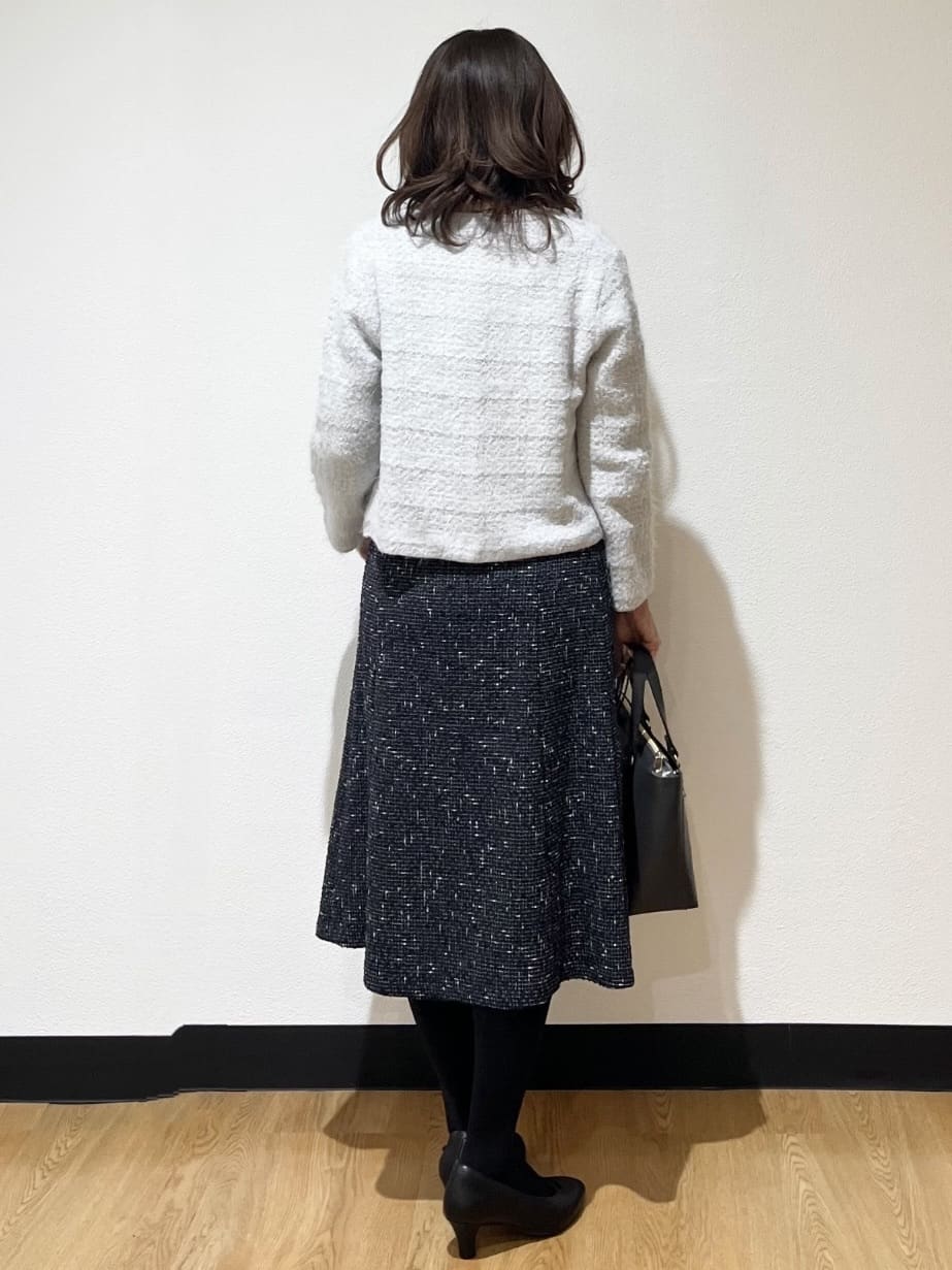 ayaさんの「Reflect｜【お食事会やお出かけに◎】ふんわりジャカード編みカーディガン」を使ったコーディネート
